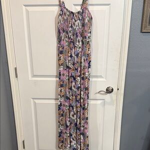 Floral Jumper with Purple and Pink Accents